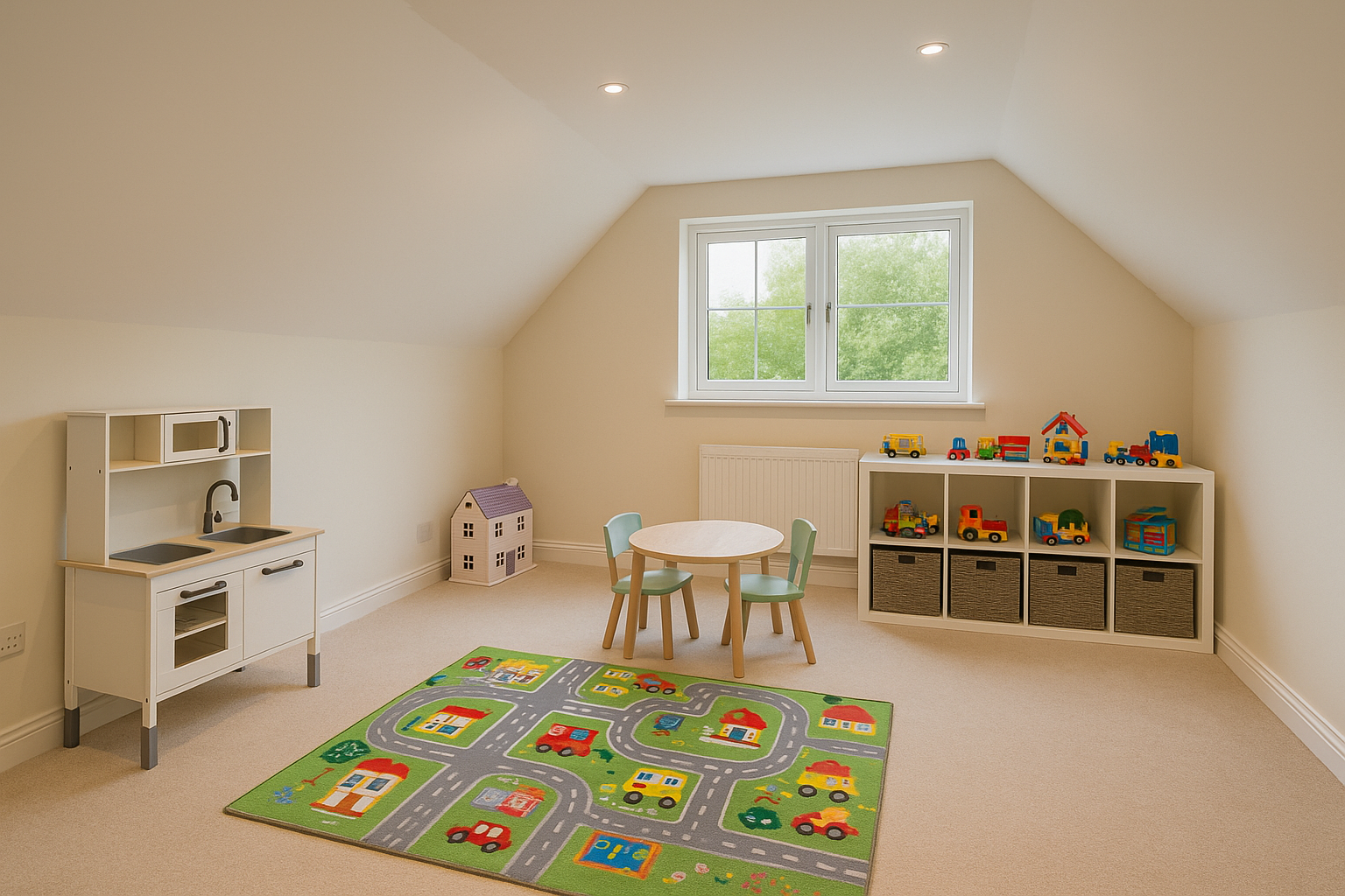 Children's Playroom Loft Conversion in Billinge